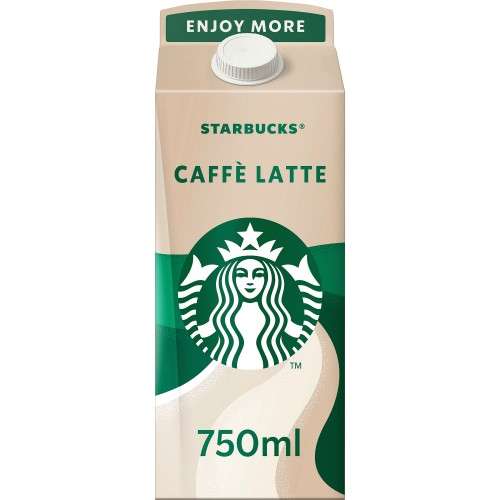 Starbucks Multiserve Caffe Latte Iced Coffee 750ml