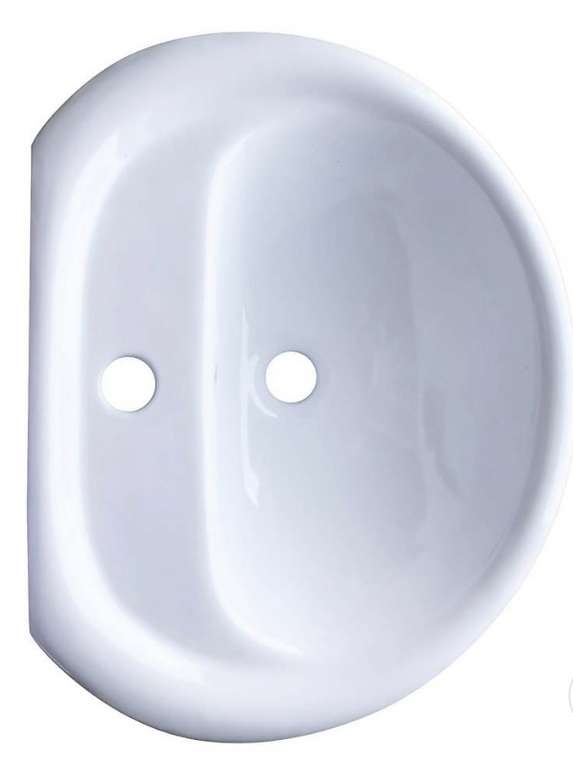 Tilwick Ceramic Basin with Full Pedestal and Single Tap Hole - Free C&C