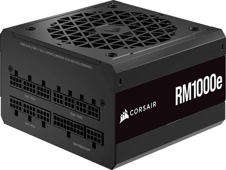 Corsair RM1000e Fully Modular Low-Noise ATX ATX 3.1/PCIe 5.1 Power Supply Refurbished with code from RealtimeDistribution