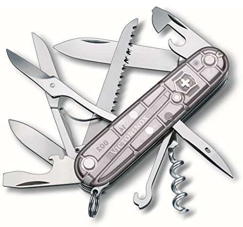 Victorinox Huntsman Swiss Army Medium Multi Tool 15 Functions Silver Pocket Knife