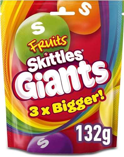 Skittles Giants Fruit Sweets 132g bag