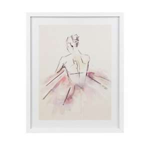 Ballerina White Framed Print Clearance Price - £6.00 Free Click & Collect @ B&Q
