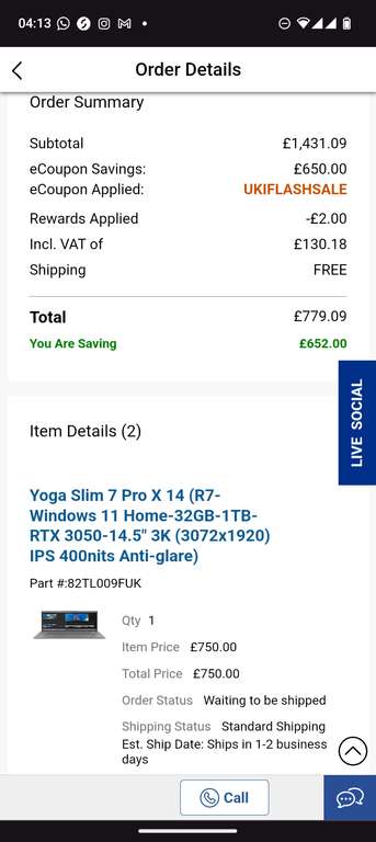 Yoga Slim 7 Pro X 14 (R7-Windows 11 Home-32GB-1TB-RTX 3050-14.5" 3K (3072x1920) IPS 400nits Anti-glare) W/Code