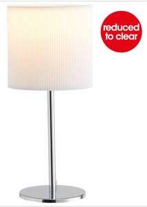 Wilko Micro Pleat Table Lamps (Slate/ Mustard/ White/ Pink) reduced to £4.80 with Free Collection @Wilko