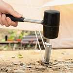 Milestone Camping 20420 12oz Rubber Mallet / Sturdy Steel Handle / Ideal For Putting Up Tents & Canopies - £3.49 @ Amazon