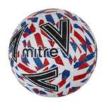 Mitre Street Soccer S32P Football, White/Red/Blue/Black
