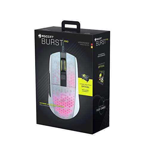 Roccat Burst Pro - Extreme Lightweight Optical Pro Gaming Mouse, white ROC-11-746