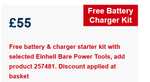 Handheld Einhell Hedge shear/ trimmer + Free 18v battery and charger (free collect)