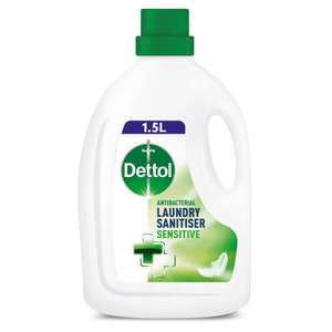 Dettol Antibacterial Laundry Cleanser 1.5L (Fresh Cotton / Sensitive) - £3 (Free Click & Collect) @ Wilko