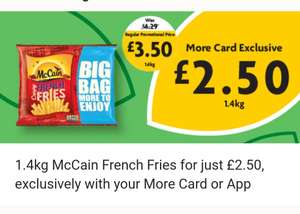 Mccain Fries 1.4 kg £2.50 with Morrisons More Card