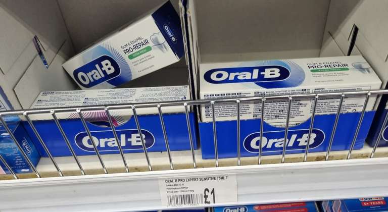 oral b toothpaste gum and enamel repair sainsbury's