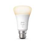 Philips Hue White LED Smart Light Bulb 1 Pck B22 Bayonet Warm White - Indoor Home Lighting, Compatible with Alexa Devices £12.85 @ Amazon