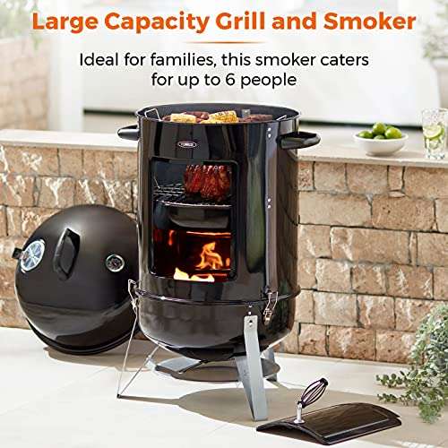 Tower T978505 Smoker Grill XL with Charcoal and Smoker, Black £133.49 @ Amazon