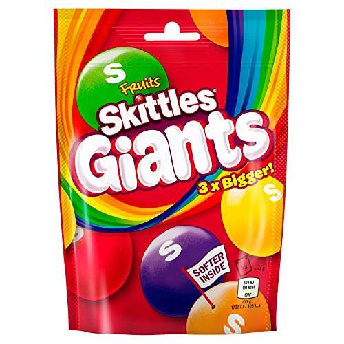 Skittles Giants Sweets Bag, 132g - £1.17(£1.05 with Subscribe & Save)
