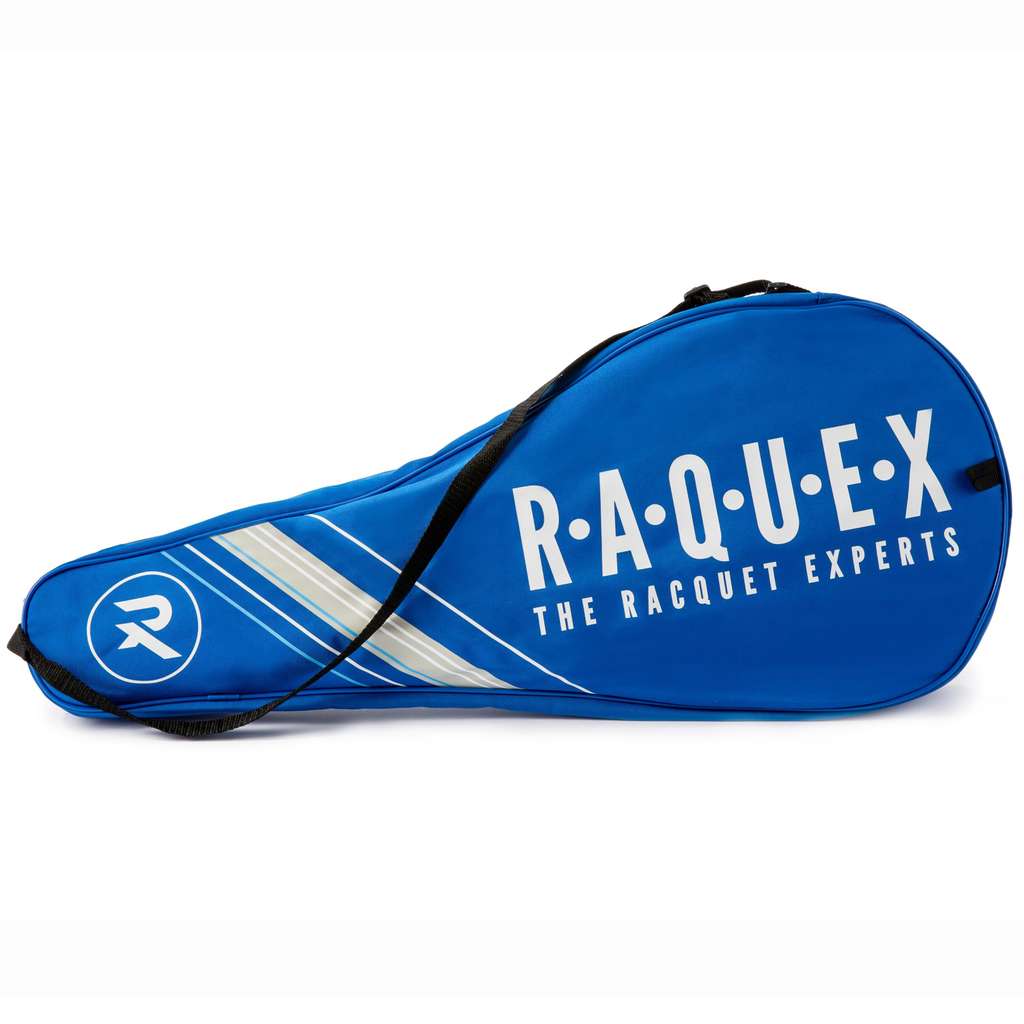 Raquex Tennis Racket Bag - Blue - for 2 Racquets, Shoulder Strap ...