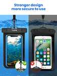 TOPK Waterproof Phone Pouch, 2 Pack Universal IPX8 Waterproof Phone Case Dry Bag with Lanyard, by TOPK Direct / FBA