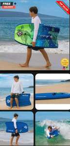 Scott Burke Krypton 3.5ft (107 cm) Bodyboard with Coiled Leash in 2 Colours