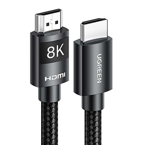 UGREEN 8K 4K HDMI 2.1 Cable. Ultra High Speed 48Gbps 2.2&2.3 Dolby Vision 2m Lead (with voucher) @ UGREEN GROUP LIMITED UK / FBA
