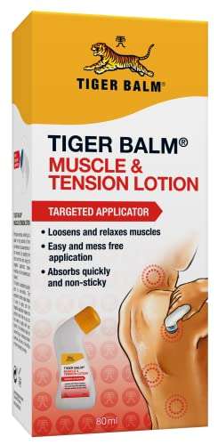 Tiger Balm Muscle and Tension Lotion with targeted applicator 80ml £7 / £6.65 S&S / £5.25 using S&S with voucher @ Amazon