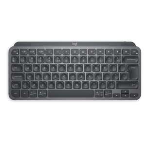 Logitech MX Keys Mini Minimalist Wireless Illuminated Keyboard, Compact, Bluetooth, Backlit, USB-C, Metal Build - Graphite
