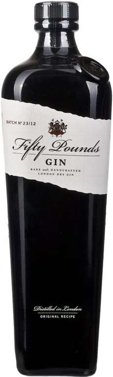 Fifty Pounds Gin 43.5% ABV 70cl £18/£16.20 with Subscribe and Save @ Amazon
