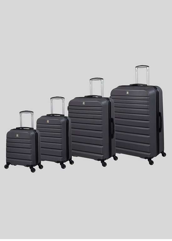 IT Luggage Dark Grey Navigator Hard Shell Suitcase - Underseat (Free C&C)