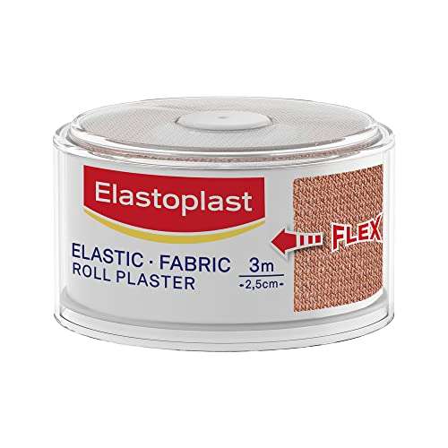 Elastoplast Fabric Fixation Tape (1 Piece, 3m x 2.5cm) - £1.50 / £1.43 or less with Subscribe & Save @ Amazon