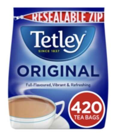 Tetley Tea bags 420 1.3kg - £2.50 Instore @ Tesco (Bury)