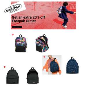Sale - Up to 50% off + Extra 20% off outlet with code + Free click & collect - @ Eastpak