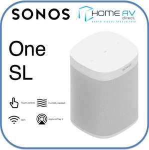 Sonos One SL Speaker with Air Play 2 - White/Black - w/Code, Sold By homeavdirect