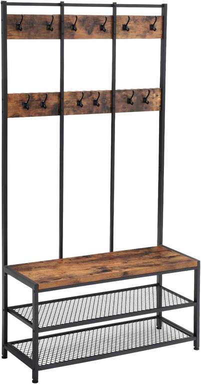 VASAGLE Large Coat Rack Stand 100x40x186 cm with code