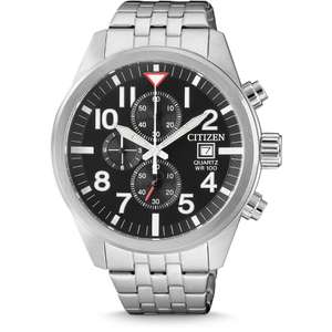 Citizen Men's Chronograph Stainless Steel Bracelet Watch £74.99 with 5 years warranty + Free Collection @ Argos