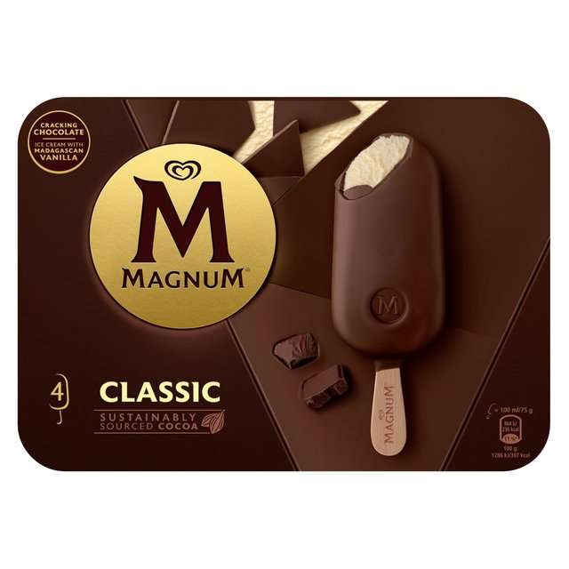 Magnum Classic Ice Cream 4 x 100ml - £1.99 @ Farmfoods Chelmsford