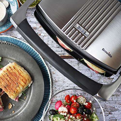 Breville Sandwich/Panini Press and Toastie Maker, Stainless Steel [VST025] £23.99 @ Amazon