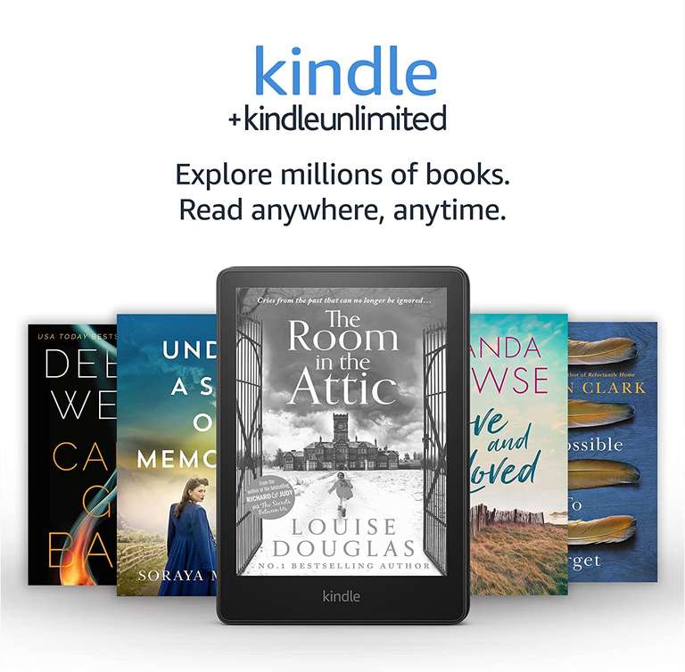 Kindle Paperwhite (16 GB) – Now with a 6.8 display and adjustable warm  light - Without Lockscreen Ads + 3 Months Free Kindle Unlimited (with