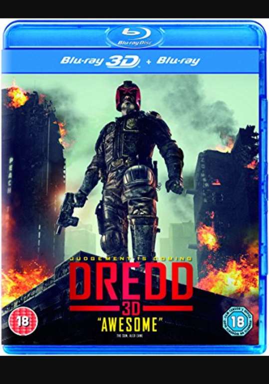 Dredd Blu-ray 3D + Blu-ray (used) with code