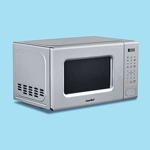 COMFEE 700w 20 Litre Digital Microwave Oven with 6 Cooking Presets, Express Cook, 11 Power Levels - Grey - CM-E202CC(GR)
