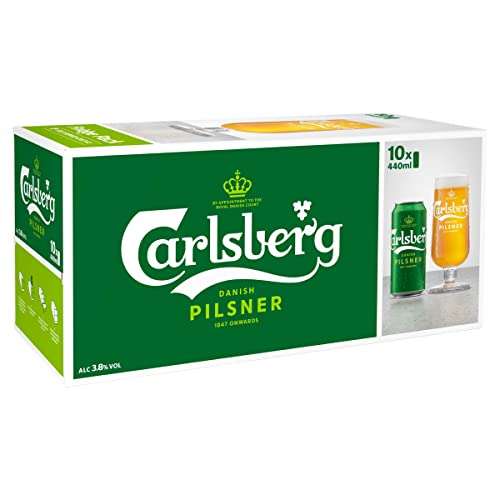 Carlsberg Pilsner Lager Beer 20 x 440ml - £13.32 / £12.65 Subscribe & Save @ Amazon