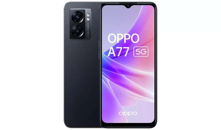 OPPO A77 5G 64GB + 100GB Voxi Data sim - £159.99 ( £154.99 with Newsletter ) With free collection @ Argos