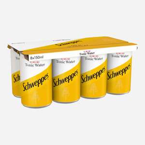 Schweppes Slimline Tonic Water Miniatures 8 x 150ml BBE 12/05/2024 (minimum £30 spend)