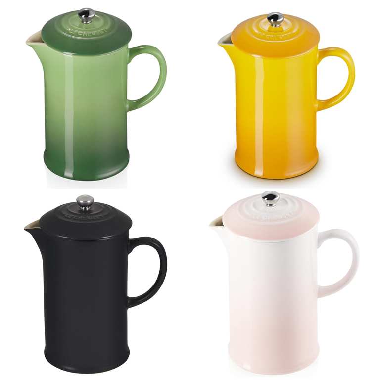 Le Creuset Stoneware Cafetière French Press with Stainless Steel Plunger, 1 Litre, Serves 3-4 Cups (5 Colours Available) Prime Day Deal
