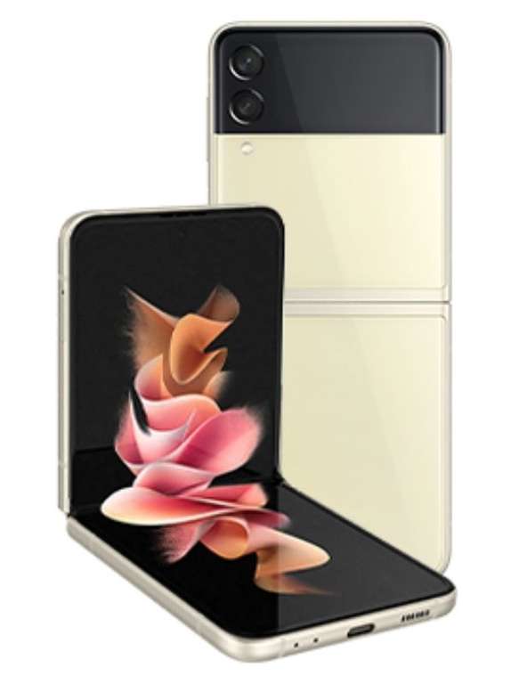 Samsung Galaxy Z Flip3 5G Snapdragon 888 8GB 128GB Black/Cream Smartphone - £599.95 Delivered @ Lebara Mobile