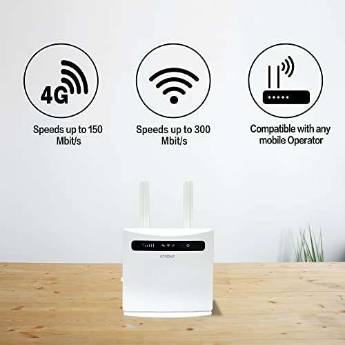 STRONG 4G LTE SIM Wi-Fi Router 300 Cat 4 - 4 LAN Ports and Zero Configuration £32.99 delivered @ Mymemory