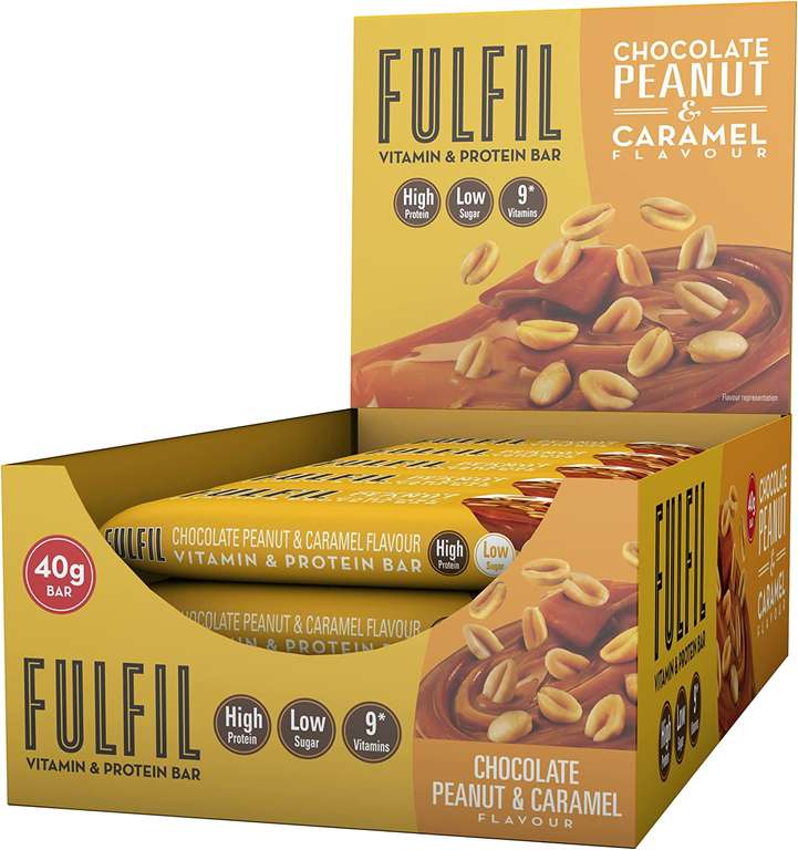 FULFIL Vitamin and Protein Snack-Size Bar (15 x 40g Bars) - £11.24 / £10.68 with S&S @ Amazon