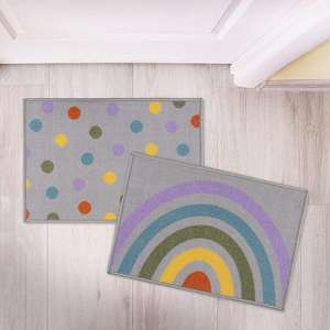 Pack of 2 Rainbow Doormats £1.50 Free Click & Collect in Selected Stores @ Dunelm