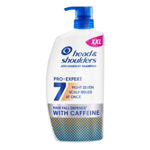 Head & Shoulders Anti-Dandruff Shampoo Pro-Expert 7 Hair Fall Defense with Caffeine 800ml - £8.02 / £7.17 S&S