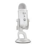 Logitech G Blue Yeti Premium USB Gaming Microphone for Streaming, Blue VO!CE Software, PC, Podcast, Studio, Computer Mic - White