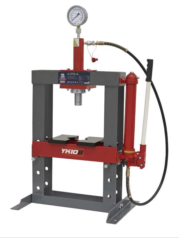 New Sealey Workshop Garage YK10B Hydraulic Press 10 Ton Tonne Bench Type - Sold by ace-arts_uk