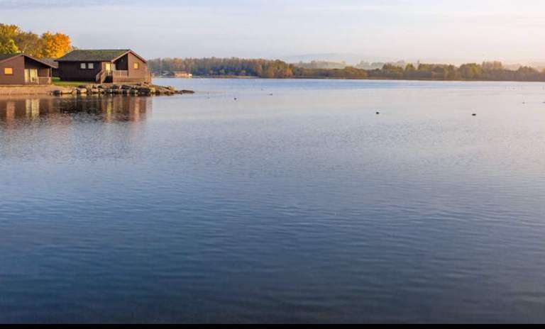 2 night Stay for up to 6 People at Pine Lake Resort Lakeside Scandinavian-Style Lodges, Lancashire with code (Various Dates)
