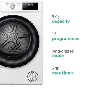 electriQ 9kg A++ Heat Pump Tumble Dryer £3.09 TCB ebay